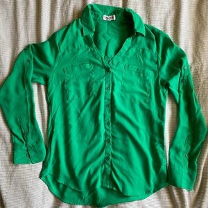 EXPRESS Portofino Shirt Green Small